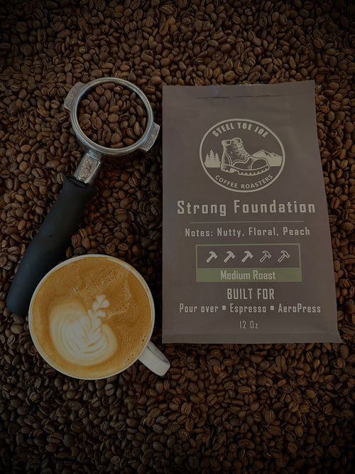 Steel Toe Joe Strong Foundation Espresso, 12 oz